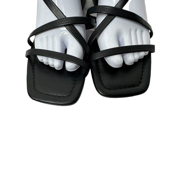 NEW Steve Madden Womens Appealing Sandal 9M Strappy Vegan Leather Block Heel - Picture 6 of 9